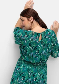 Abendkleid aus Chiffon, mit Unterkleid