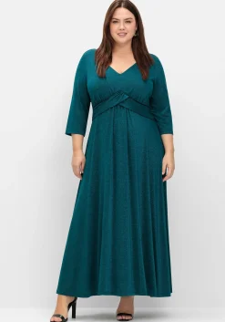 Abendkleid aus Jersey, im Glitzer-Look