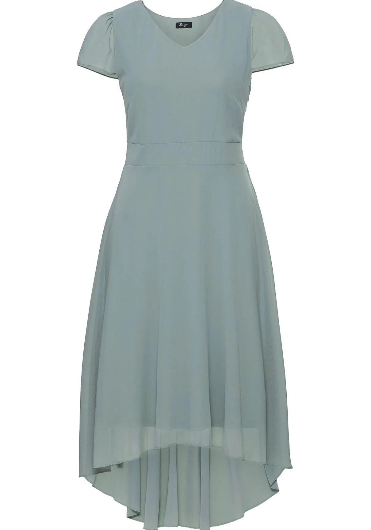 Abendkleid mit Flügelärmeln