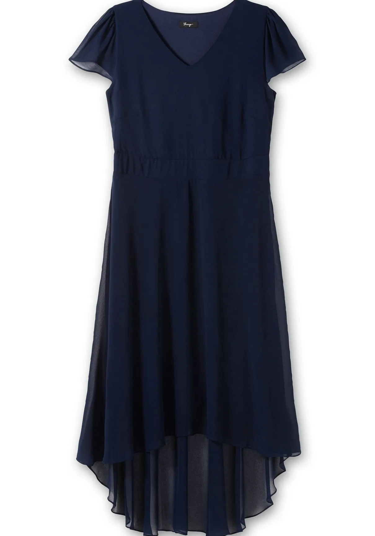 Abendkleid mit Flügelärmeln