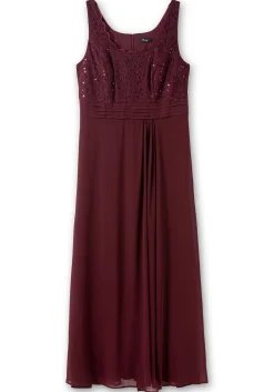 Abendkleid mit floraler Spitze