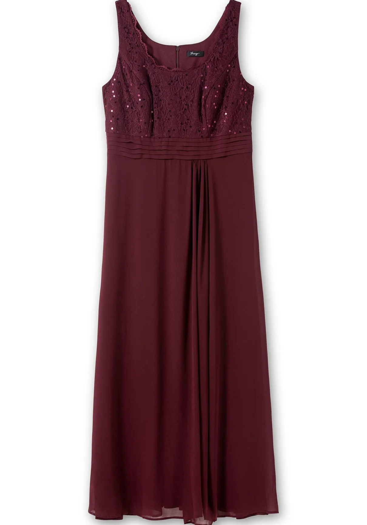 Abendkleid mit floraler Spitze