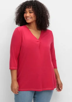 3/4-Arm-Shirt in leichter A-Linie, mit TENCEL™ Lyocell