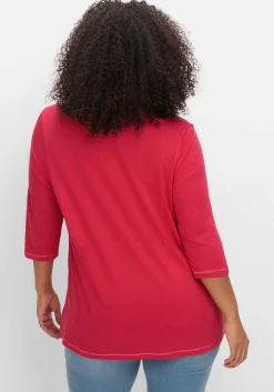 3/4-Arm-Shirt in leichter A-Linie, mit TENCEL™ Lyocell