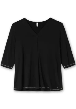 3/4-Arm-Shirt in leichter A-Linie, mit TENCEL™ Lyocell