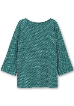 3/4-Arm-Shirt mit grafischem Minimaldruck