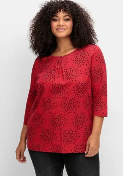 3/4-Arm-Shirt mit Konfetti-Print