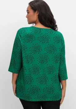 3/4-Arm-Shirt mit Konfetti-Print