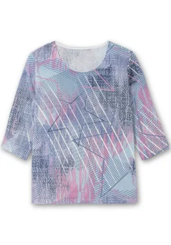 3/4-Arm-Shirt mit softem Alloverdruck