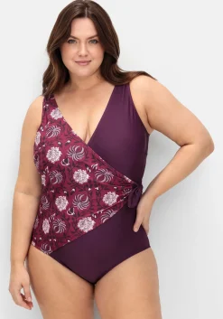 Badeanzug in Wickeloptik, mit Shaping-Effekt