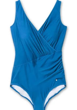 Badeanzug in Wickeloptik stark formend