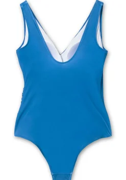 Badeanzug in Wickeloptik stark formend