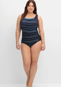 Badeanzug mit Ethnoprint und Shape-Effekt