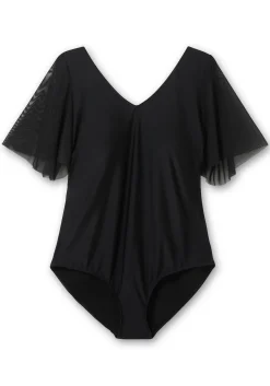 Badeanzug mit Flügelärmeln und Shape-Effekt