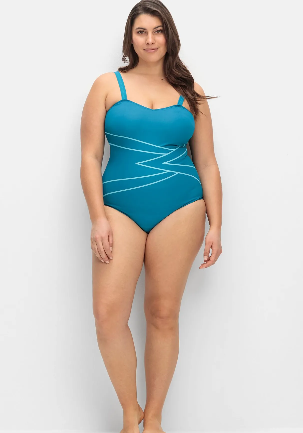 Badeanzug mit grafischem Muster