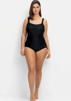 Badeanzug mit raffiniertem Rückenausschnitt