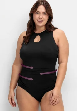 Badeanzug mit Shaping-Effekt und Cut-out
