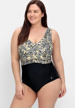 Badeanzug mit tiefem Rücken und Shaping-Effekt