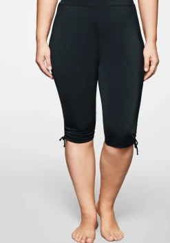 Badehose mit Raffung, Shape-Caprischnitt