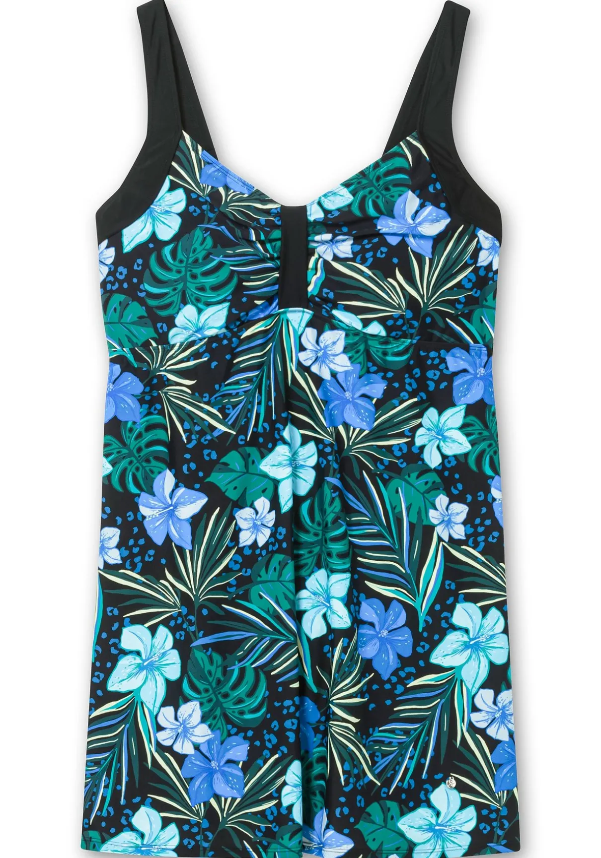 Badekleid mit Blumenprint und integrierter Hose