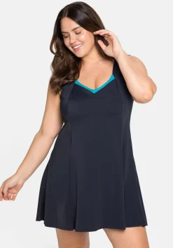 Badekleid mit locker fallendem Rock