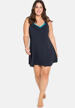 Badekleid mit locker fallendem Rock