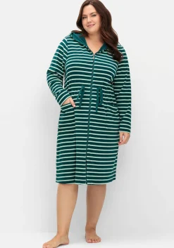 Bademantel mit Kapuze und Reißverschluss