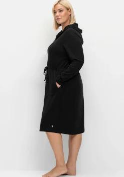 Bademantel mit Reißverschluss und Kapuze