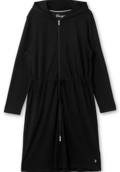 Bademantel mit Reißverschluss und Kapuze