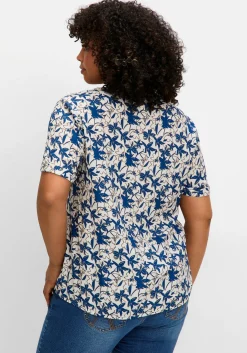 Bedruckte Tunika mit Gummizugbund