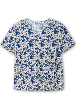 Bedruckte Tunika mit Gummizugbund