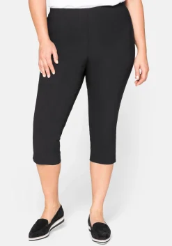 Bengalin-Hose in Caprilänge mit Schlupfbund