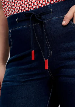 Bermudas aus Sweat-Denim, mit offenem Saum