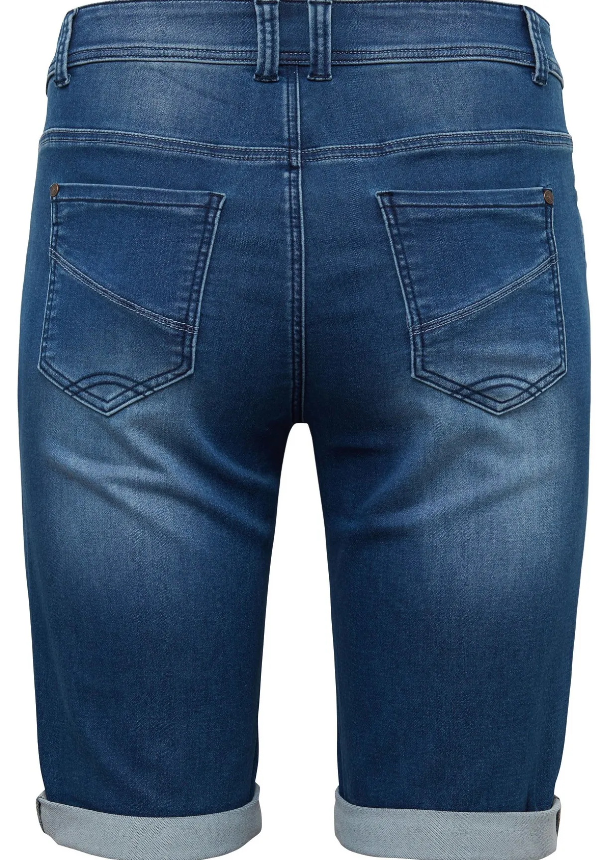 Bermudas aus Sweat-Denim mit Teilungsnaht