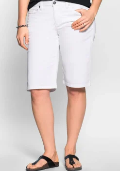 Bermudas in 5-Pocket-Form, aus Baumwoll-Twill
