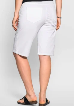 Bermudas in 5-Pocket-Form, aus Baumwoll-Twill