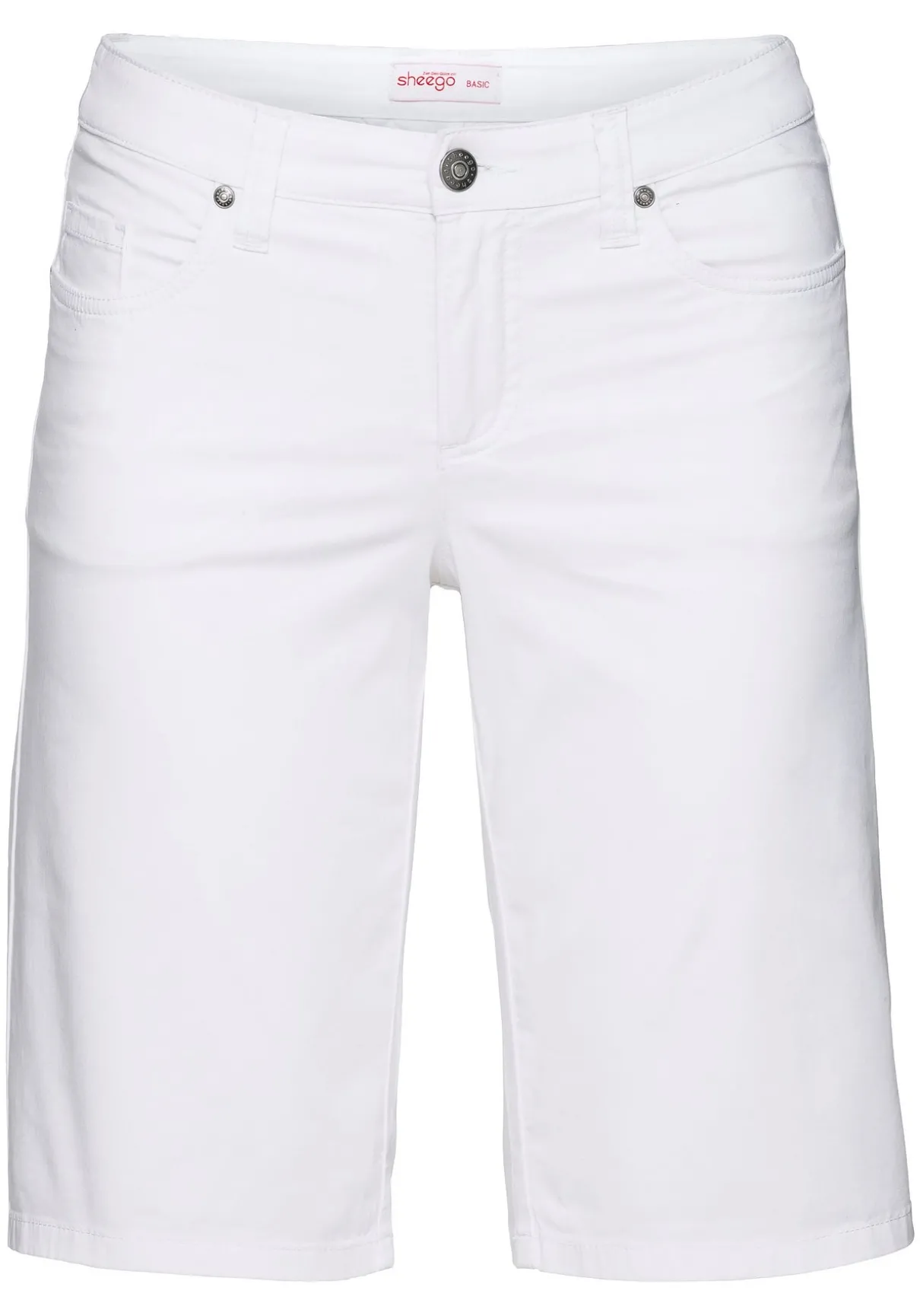 Bermudas in 5-Pocket-Form, aus Baumwoll-Twill