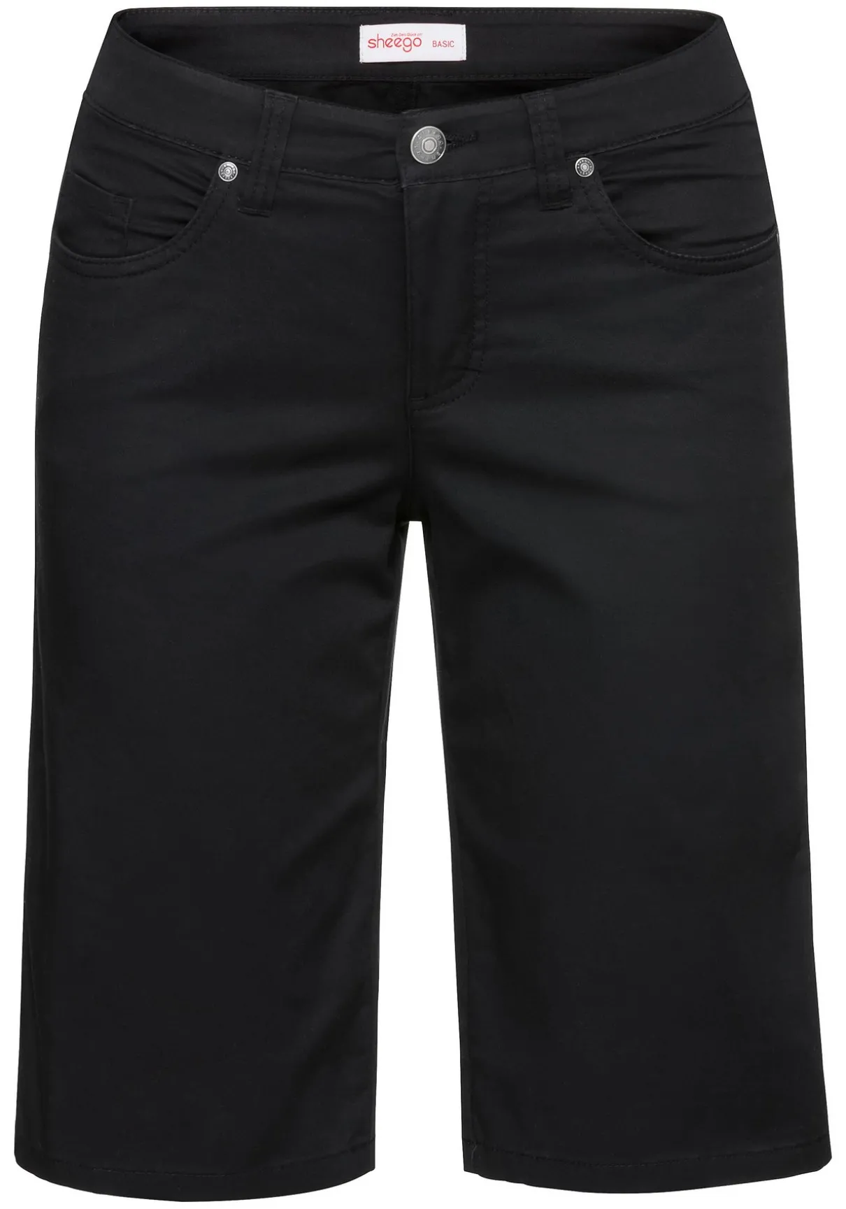 Bermudas in 5-Pocket-Form, aus Baumwoll-Twill