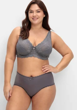 Bügel-BH mit floraler Stickerei-Spitze