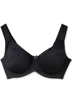 Bügel-BH mit kleiner Zierschleife, breite Träger
