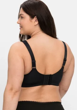 Bügel-BH mit Spitze und Kontrastfutter aus Mesh