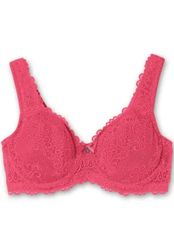 Bügel-BH mit Stickerei-Spitze allover