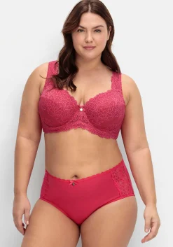 Bügel-BH mit Stickerei-Spitze allover