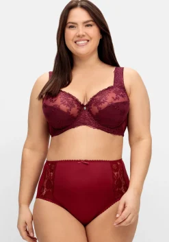 Bügel-BH mit Stickereispitze und Mesh-Einsätzen