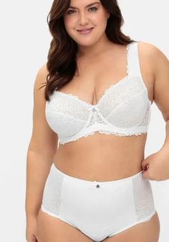 Bügel-BH mit Stickerei-Spitze allover