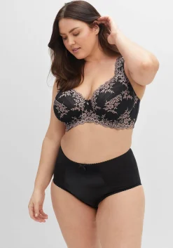 Bügel-BH mit Stickereispitze und Mesh-Einsätzen