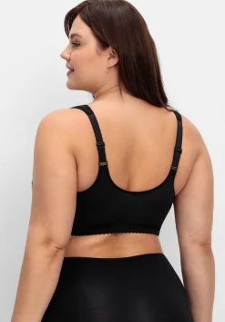 Bügelloser BH mit Spitze und Vorderverschluss