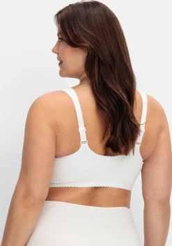 Bügelloser BH mit Vorderverschluss, breite Träger