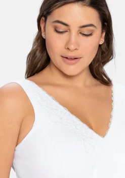 BH ohne Bügel in Bustier-Form, mit Spitzenborte