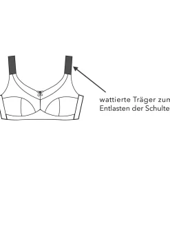 BH ohne Bügel mit breitem Unterbrustband
